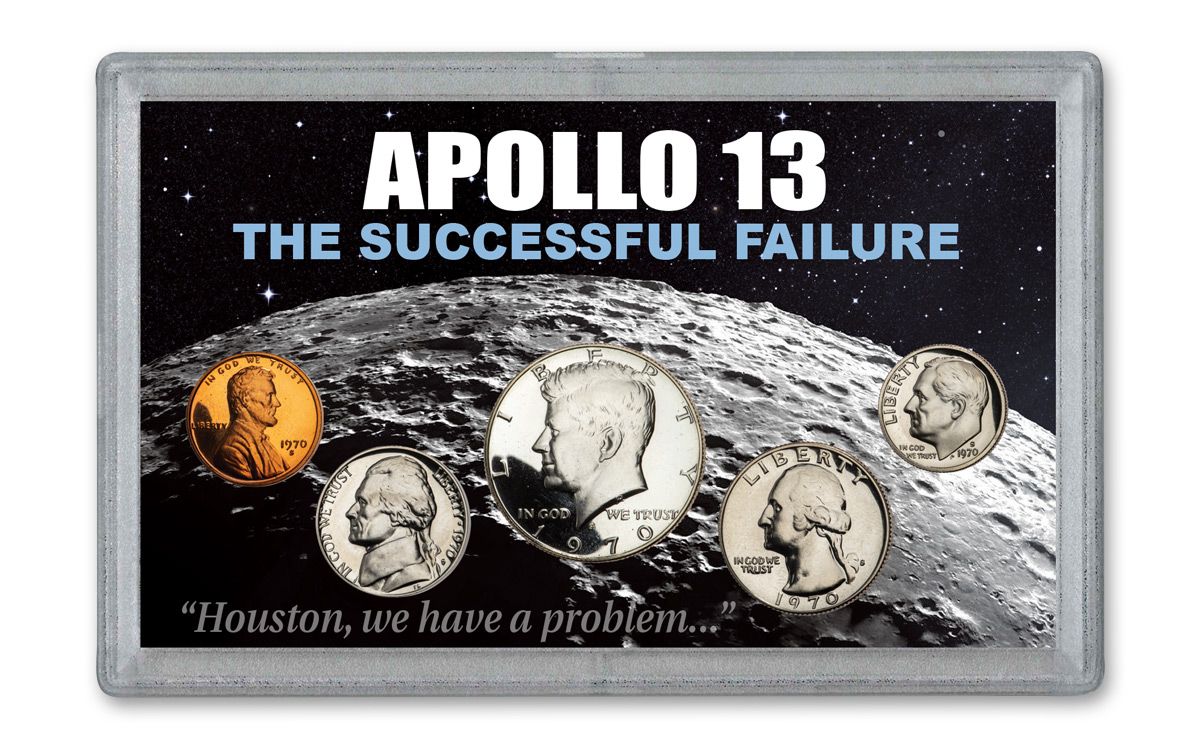 Doctor in de filosofie Beïnvloeden textuur 1970 Apollo 13 Proof Set | GovMint.com