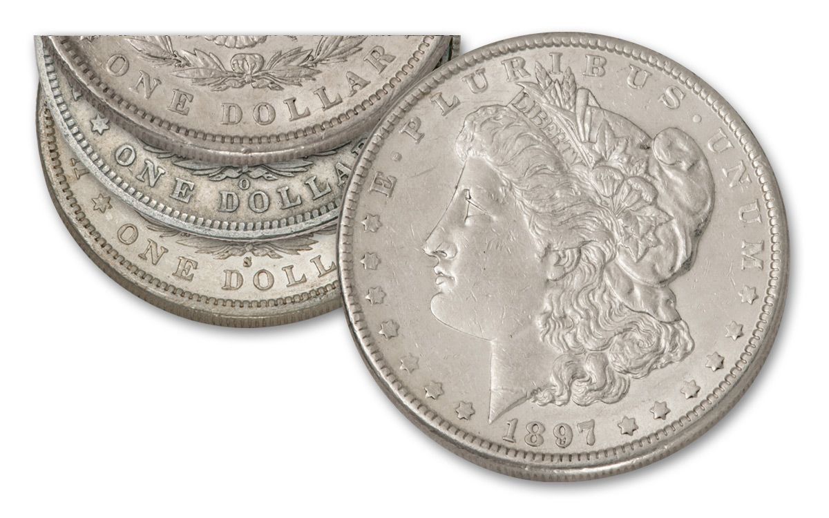 1921 US Philadelphia 1 Dollar Silver Morgan XF Coin