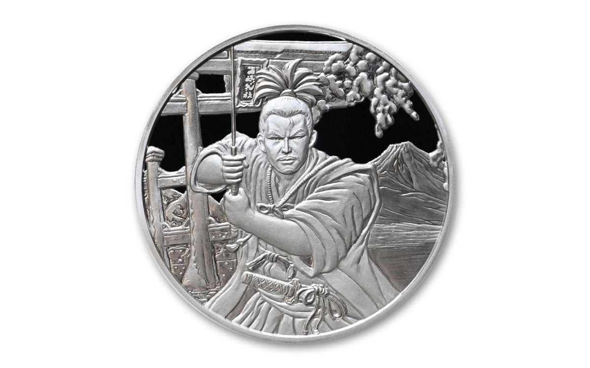 2022 1 oz Fiji Silver Street Fighter Series Guile Shaped Coin l JM