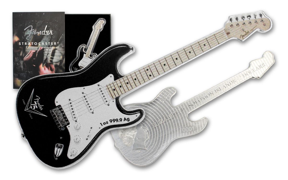 Fender Pure Silver Guitar Pick 75th Anniversary - GUITARIS