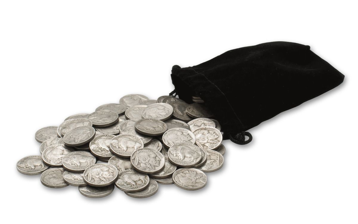 Full Date Buffalo Nickels - 100 Pc Bag