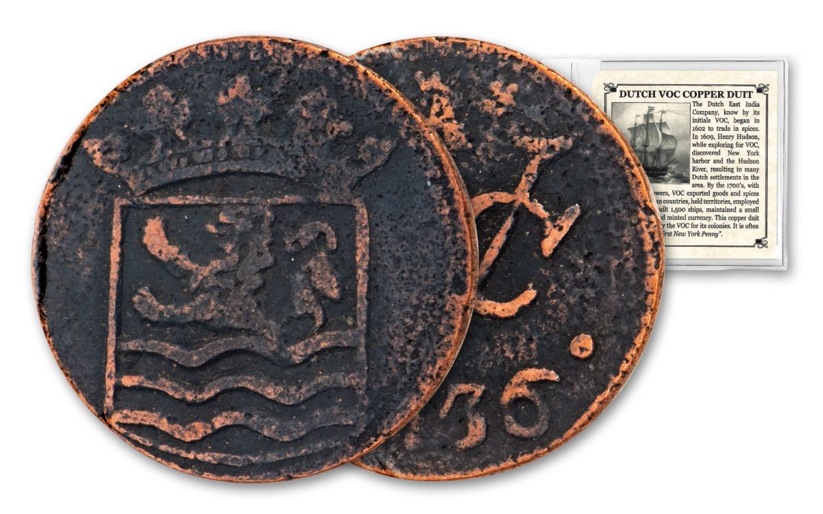 1726–1794 Dutch Copper Duit VOC