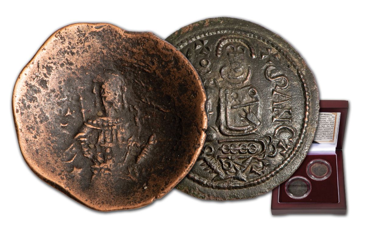 1123–1328 Byzantine/Hungarian Billon Cup 2-pc |
