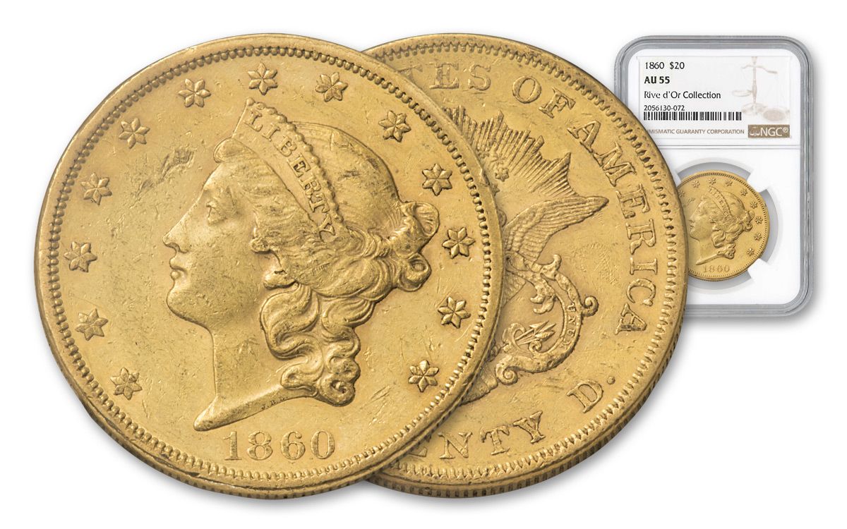 1860 20 dollar gold coin