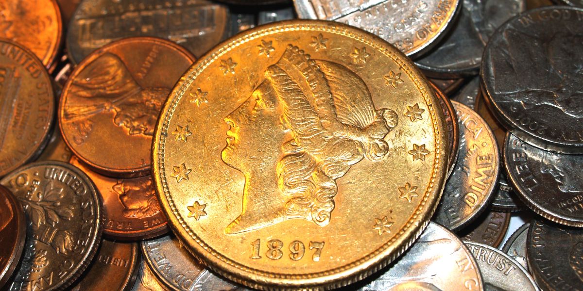 Lady Liberty on 1897 Gold Coin