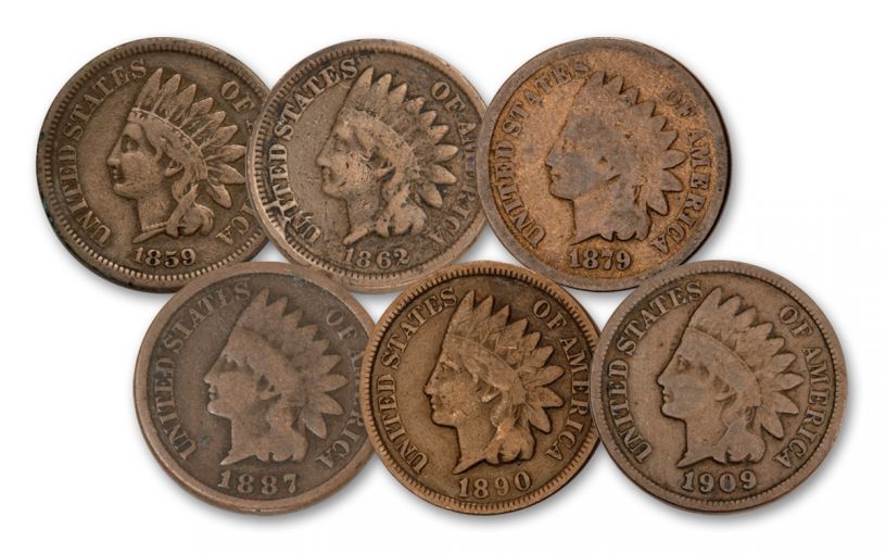 1859–1909 Indian Head Cent Decades Collection