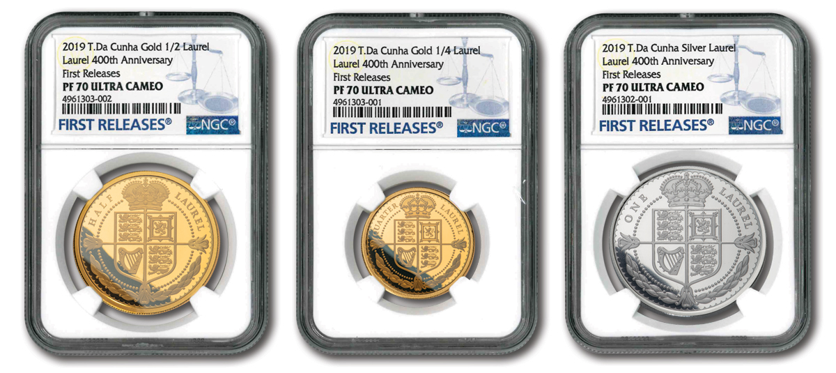 2019 Gold & Silver Laurel 400th Anniversary 3-Proof Set