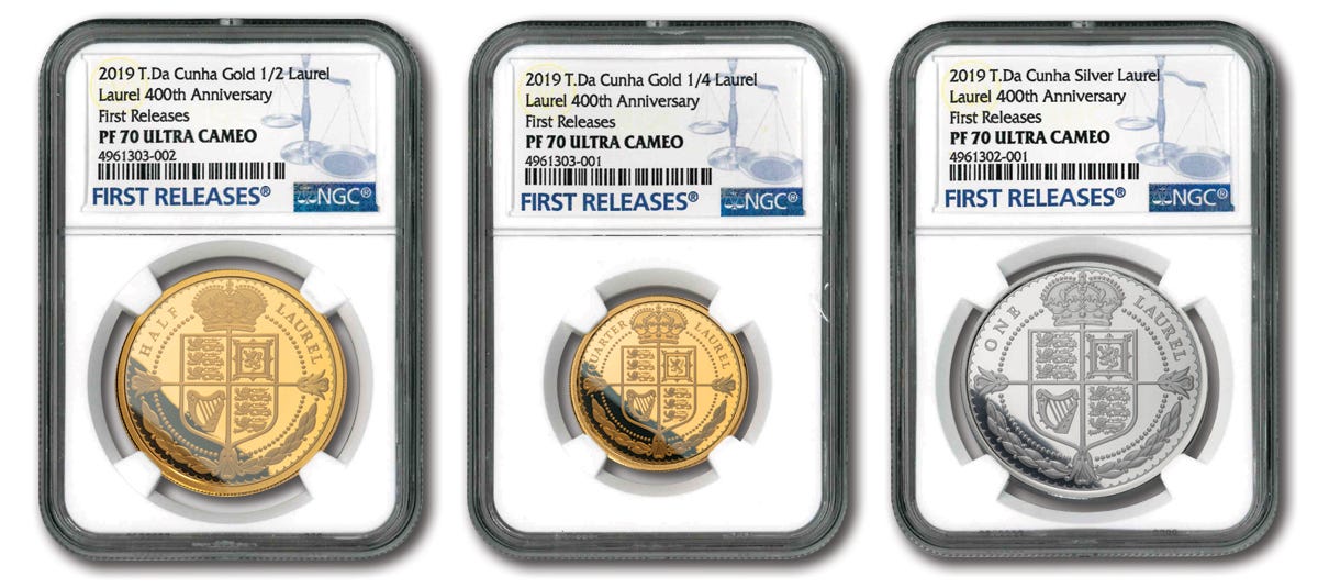 2019 Gold & Silver Laurel 400th Anniversary 3-Proof Set