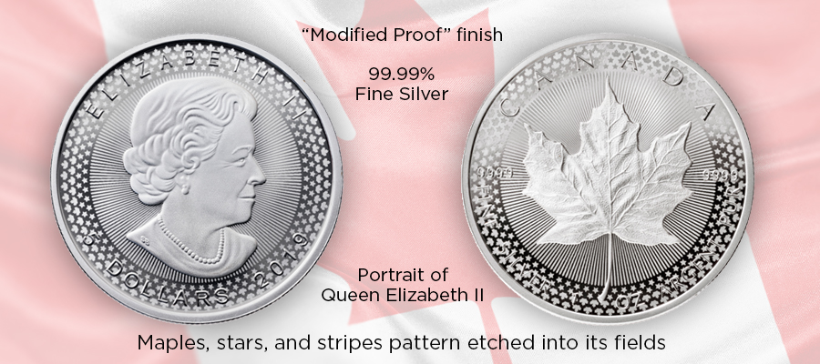 2019 “Modified Proof” Canadian Silver Maple Leaf