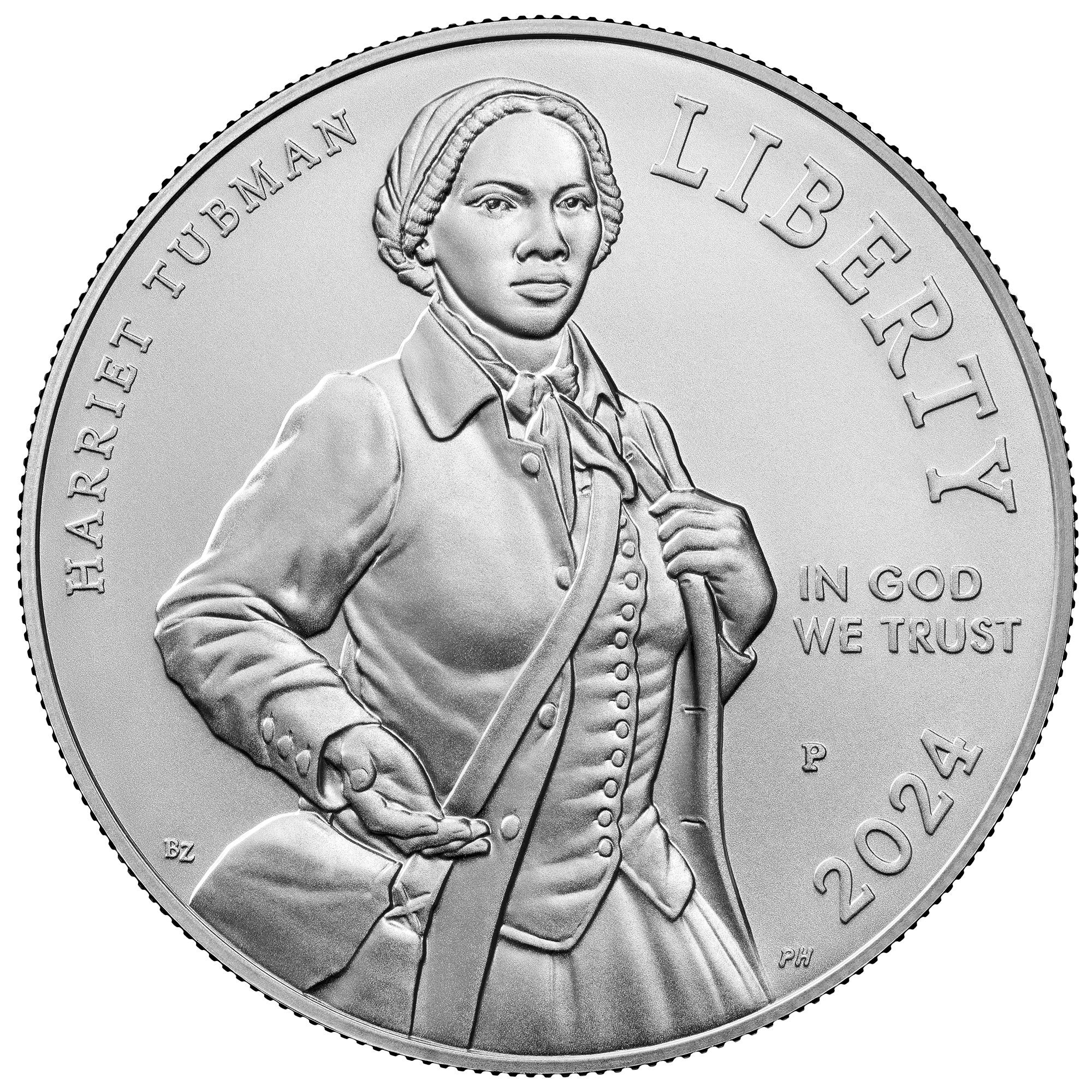 2024 Harriet Tubman $1 Silver Commemorative Coin Obverse Design