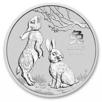 Perth Mint 2023 Australia $1 1-oz Silver Lunar Year of the Rabbit Proof
