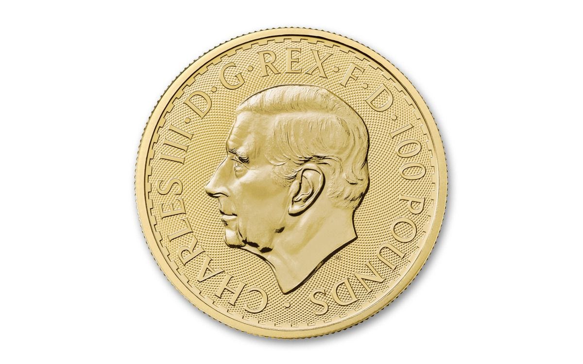 King Charles III Gold Britannia Obverse 