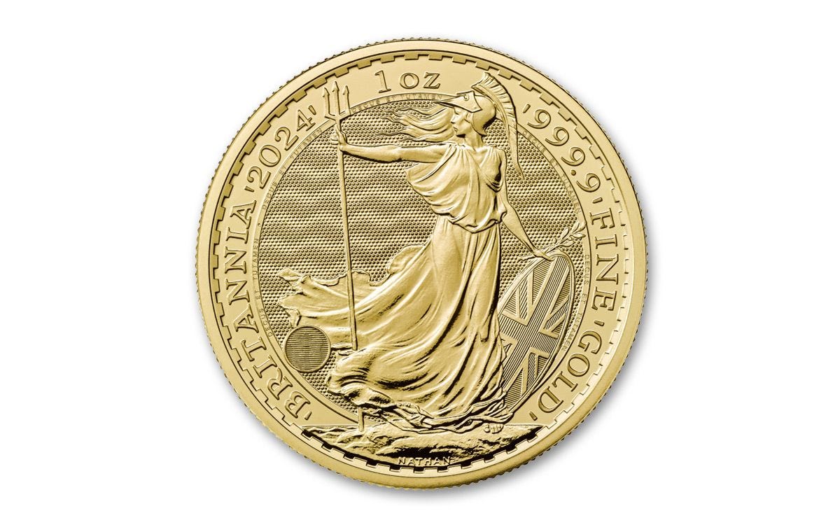 2024 Bullion Gold Britannia Reverse