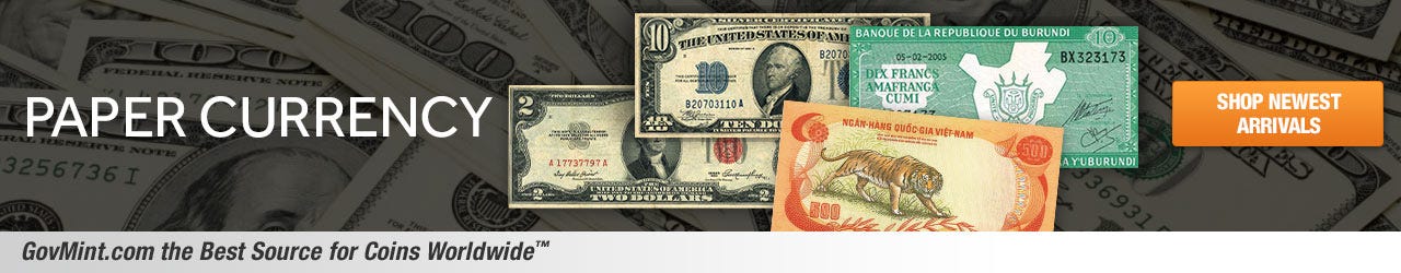 Paper Currency Category Banner