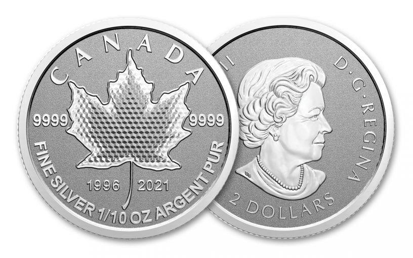 Canada Silver Pulsating Maple Leaf Reverse and Obverse