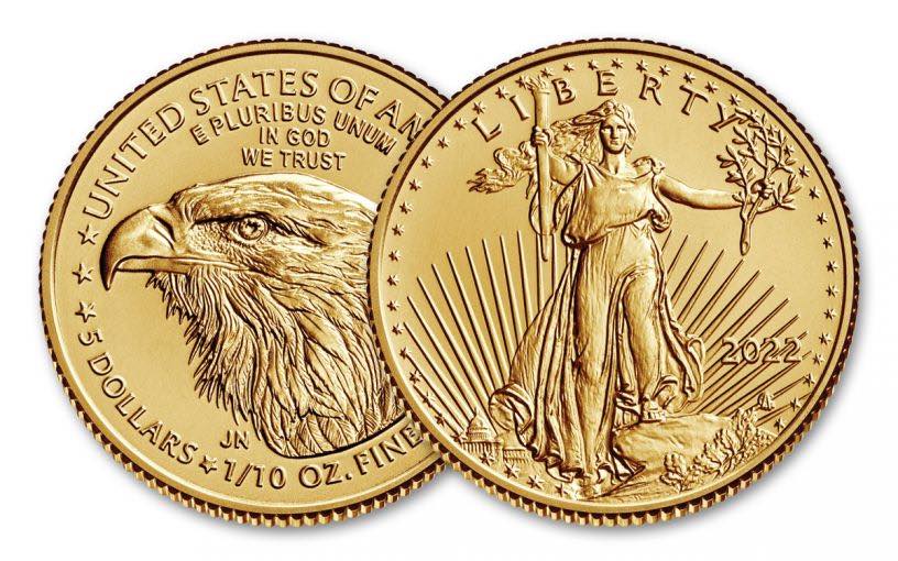 $5 1/10-oz Gold American Eagle Coin US Mint