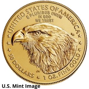 2021 American Gold Eagle Reverse Type 2