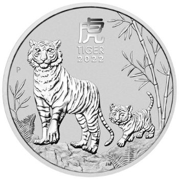 The silver version of the Lunar Series III Year of the Tiger coins from Perth Mint.
