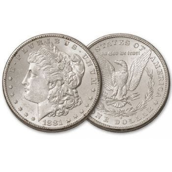 morgan silver dollar obvsere reverse design