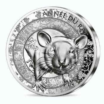 Silver Year of the Rat coin from the Paris Mint