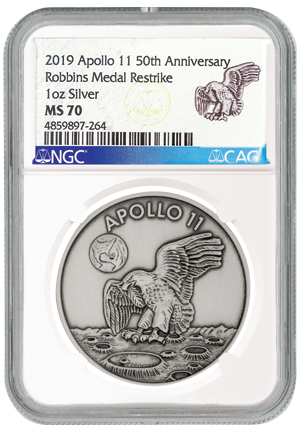 Robbins Medal silver space flown